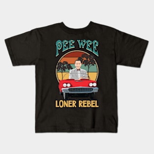 pee wee loner rebel Kids T-Shirt